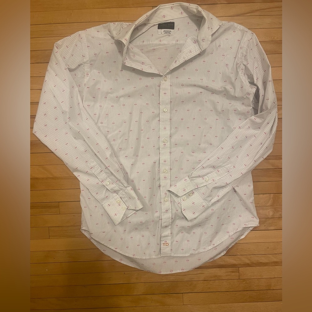 Men’s Thomas Dean Dress Shirt in Sz L